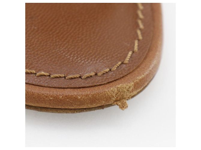 Sandali con zeppa in pelle e legno Louis Vuitton D'oro - vista 11