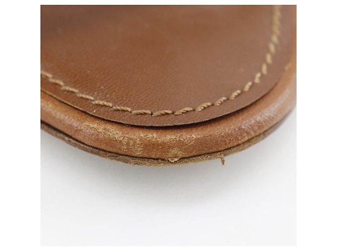 Sandali con zeppa in pelle e legno Louis Vuitton D'oro - vista 9