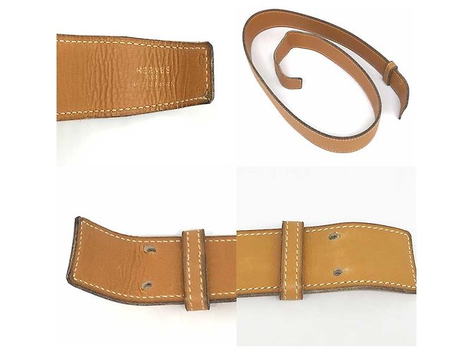Hermès Hermes Constance Leather Belt Brown Gold - view 3
