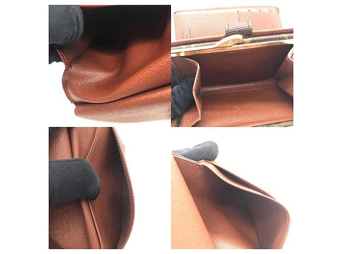 Portafoglio Monogram Louis Vuitton M61663 Marrone - vista 3