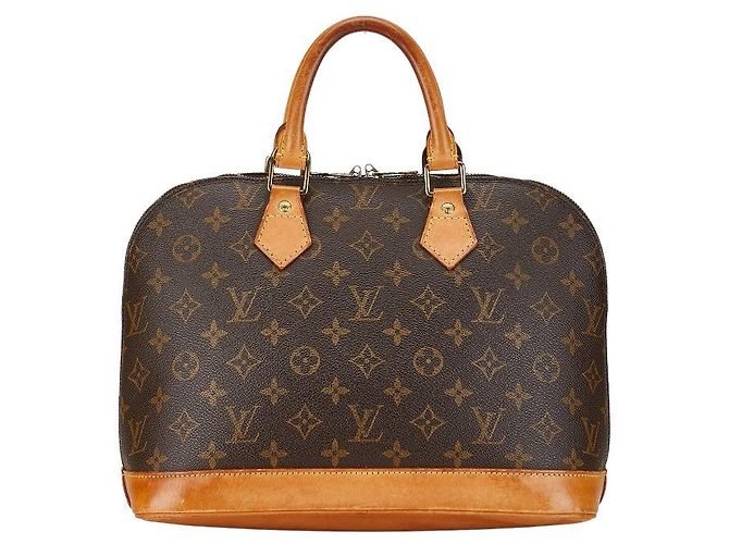 Sac à main Louis Vuitton Alma PM M51130 Marron - vue 3