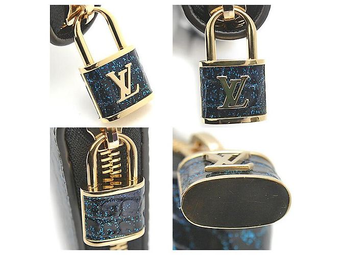 Louis Vuitton Crocodile Zippy Wallet Padlock N81607 Blue - view 9