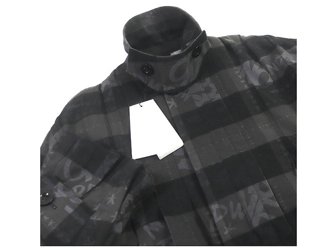 Autre Marque Abrigo oversized con estampado de logo Check de Sacai Eric Haze Gris antracita - vista 2