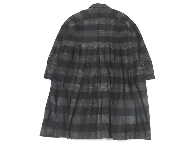 Autre Marque Abrigo oversized con estampado de logo Check de Sacai Eric Haze Gris antracita - vista 4