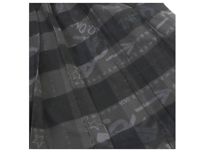 Autre Marque Abrigo oversized con estampado de logo Check de Sacai Eric Haze Gris antracita - vista 5