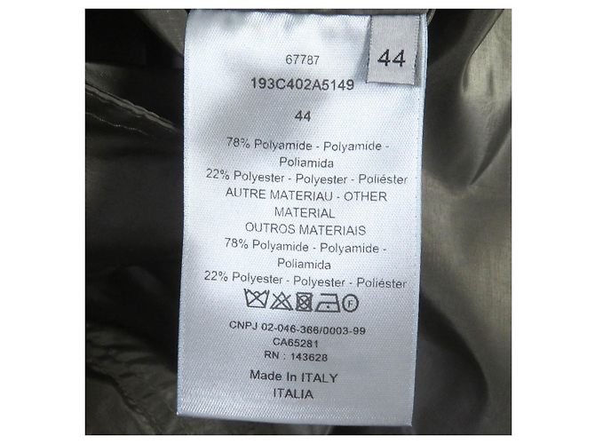 Dior Oblique Anorak-Jacke aus Nylon Polyester Khaki - Ansicht 7