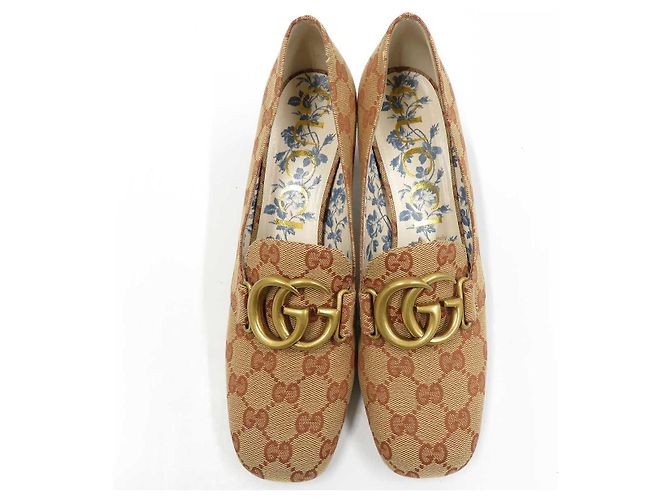 Zapatos de tacón medio Gucci GG Marmont marrones - vista 2