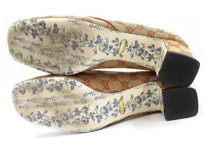 Zapatos de tacón medio Gucci GG Marmont marrones - vista 6