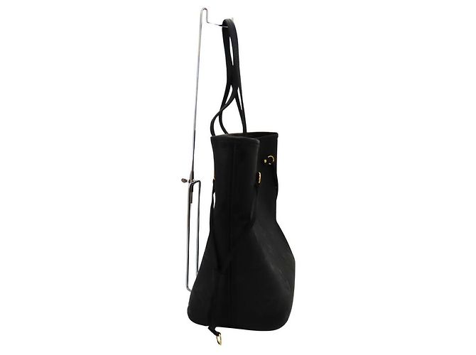 Borsa tote Louis Vuitton Neverfull MM M45685 Nero - vista 3