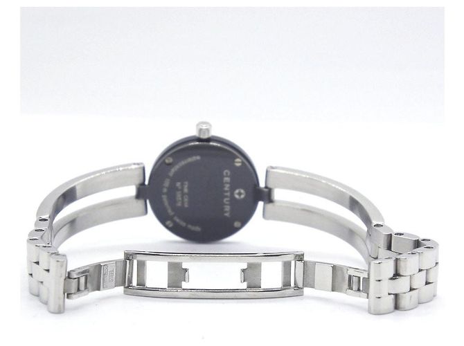 Autre Marque Century Time Gem Edelstahl Quarz Uhr Weiß - Ansicht 2