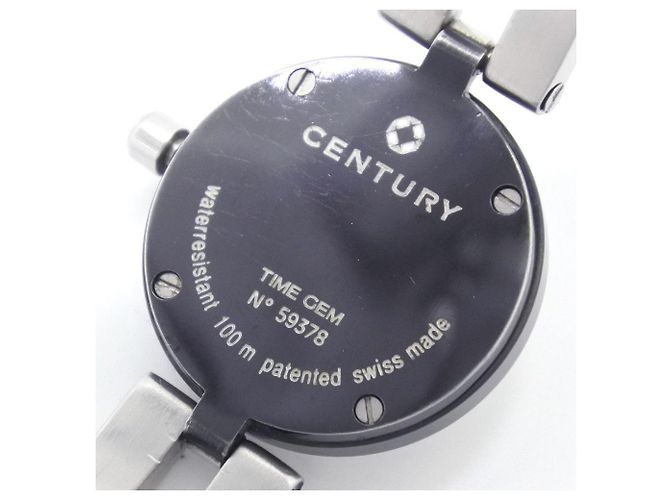 Autre Marque Century Time Gem Edelstahl Quarz Uhr Weiß - Ansicht 3