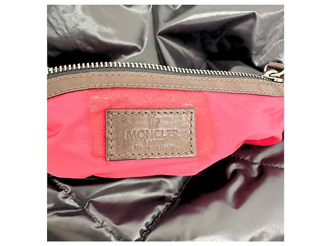 Borsa a spalla in nylon Moncler Nero - vista 7