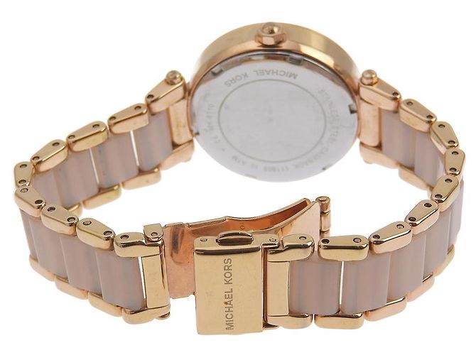 Relógio de quartzo Michael Kors MK6110 em ouro rosa Dourado - vista 5