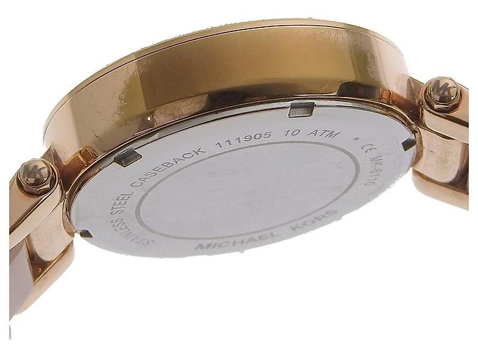 Relógio de quartzo Michael Kors MK6110 em ouro rosa Dourado - vista 7
