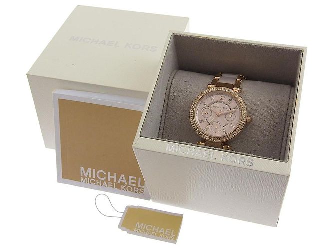 Relógio de quartzo Michael Kors MK6110 em ouro rosa Dourado - vista 8