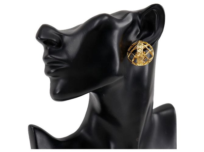 Chanel Logo Ohrringe Golden - Ansicht 2