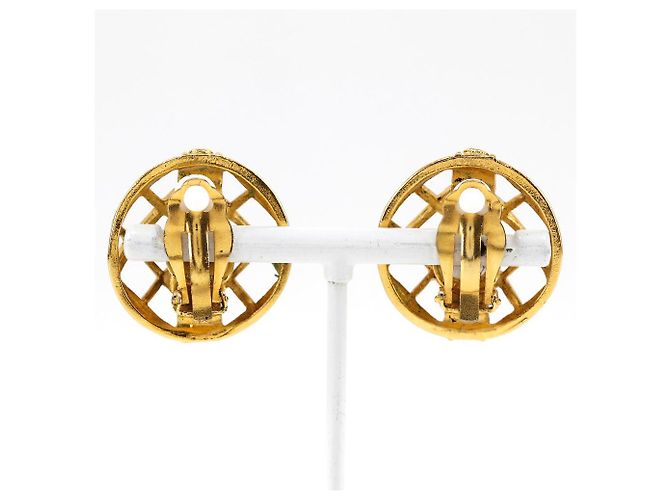 Chanel Logo Ohrringe Golden - Ansicht 3