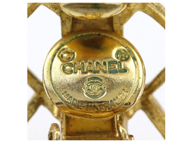 Chanel Logo Ohrringe Golden - Ansicht 6