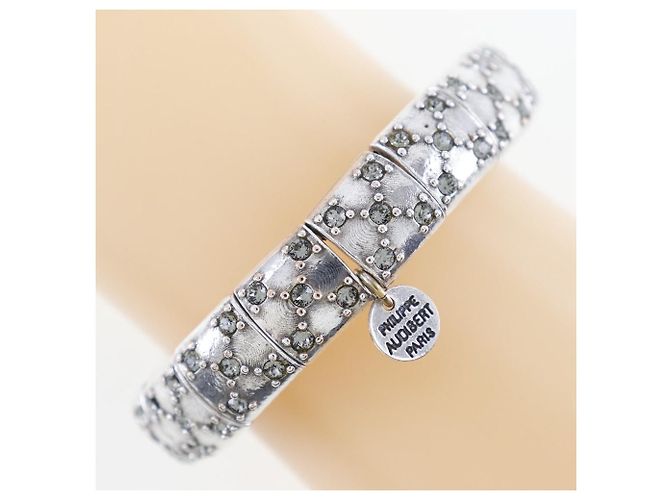 Autre Marque Bracciale in metallo con strass Philippe Audibert Argento - vista 3
