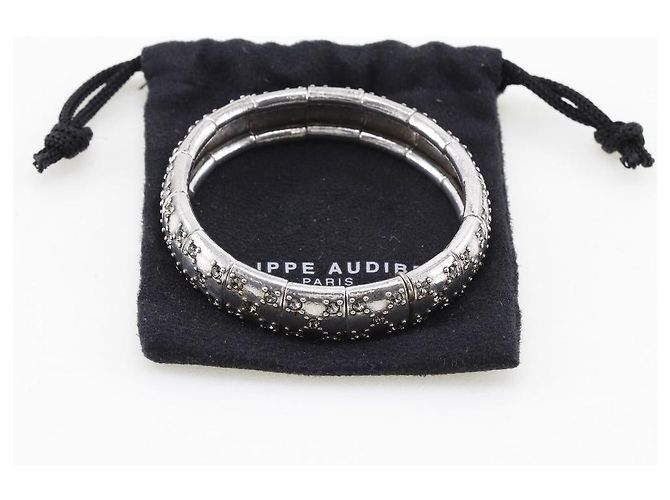 Autre Marque Bracciale in metallo con strass Philippe Audibert Argento - vista 8