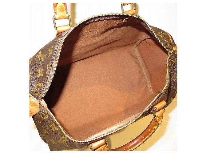 Sac à main Louis Vuitton Speedy 35 Monogram M41107 Marron - vue 6