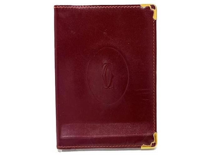 Cartier Must Line Bordeaux Notebook Cover Brown Leather ref.1809602 ...