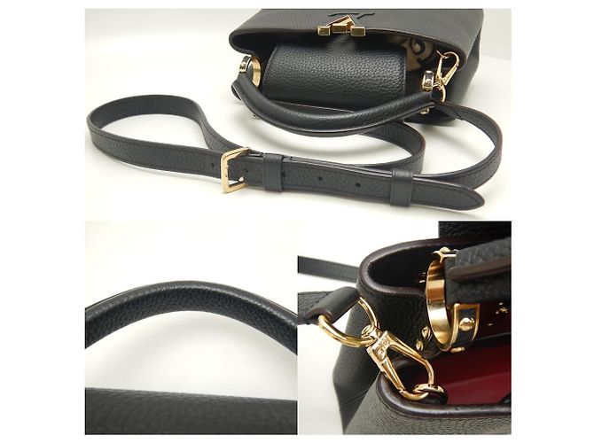 Sac à main Louis Vuitton Capucines BB M94755 Noir - vue 6