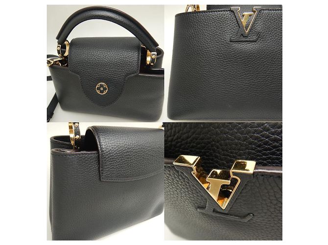 Sac à main Louis Vuitton Capucines BB M94755 Noir - vue 7