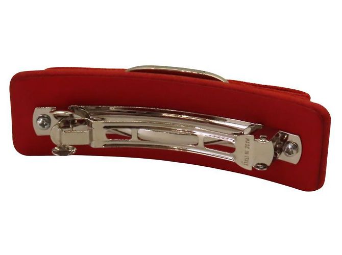 Accessorio per capelli Suede Vara Barrette di Salvatore Ferragamo - vista 3