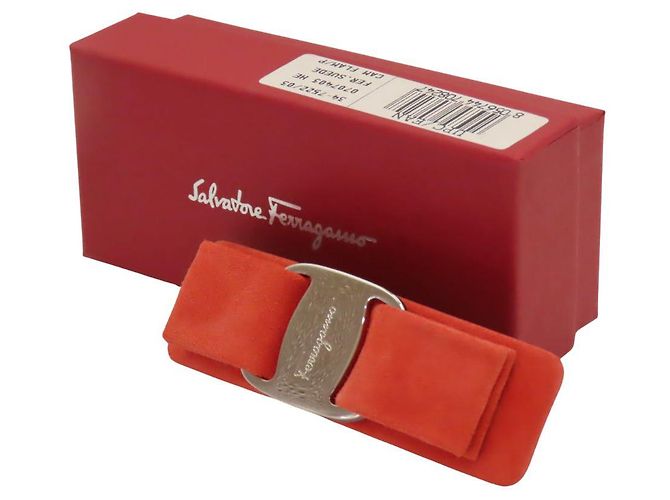 Accessorio per capelli Suede Vara Barrette di Salvatore Ferragamo - vista 6