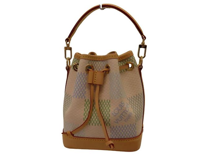 Louis Vuitton Damier Riche Nano Noe Shoulder Bag Green - view 6