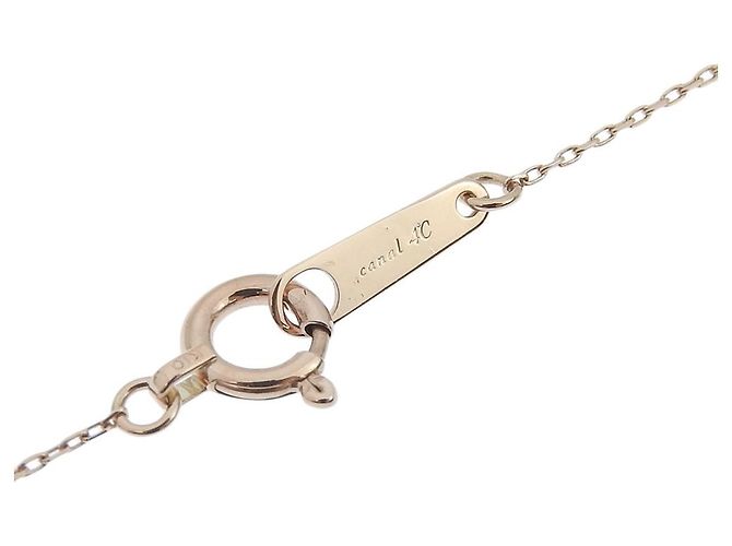 Autre Marque Collana Canal 4℃ in oro rosa K10 con diamante D'oro - vista 6