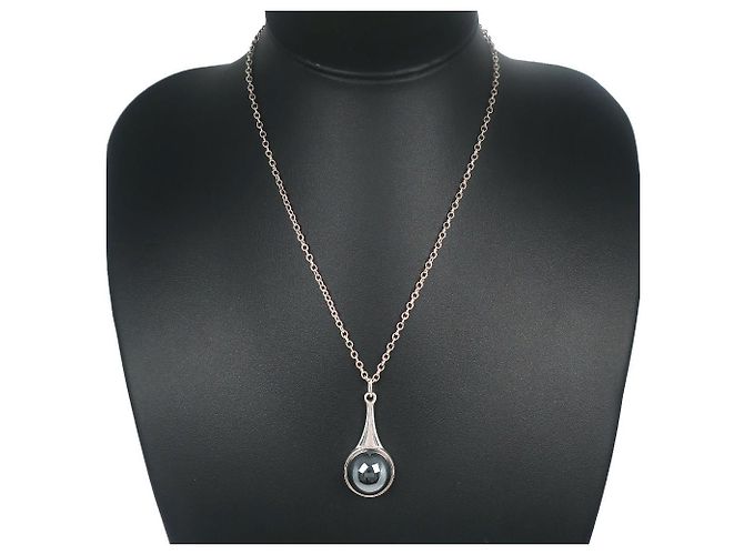 Autre Marque Collana in ematite Georg Jensen in argento 925 - vista 2
