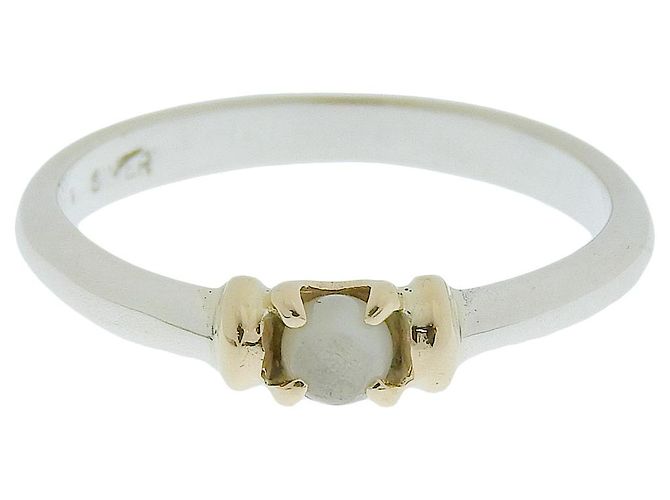Autre Marque Anello in argento oro giallo K10 8.5 - vista 4
