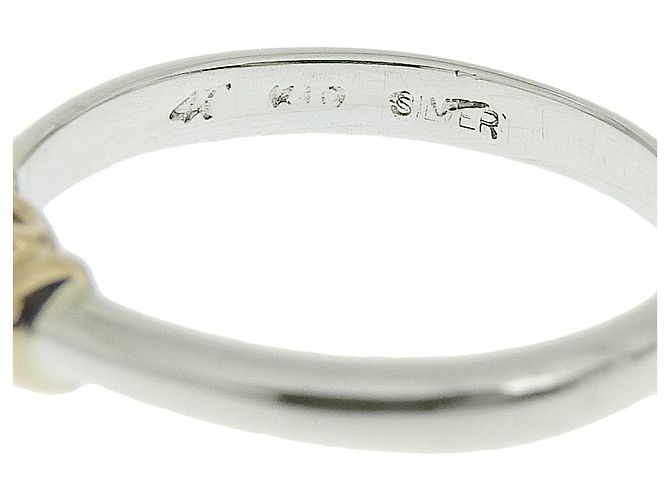 Autre Marque Anello in argento oro giallo K10 8.5 - vista 5