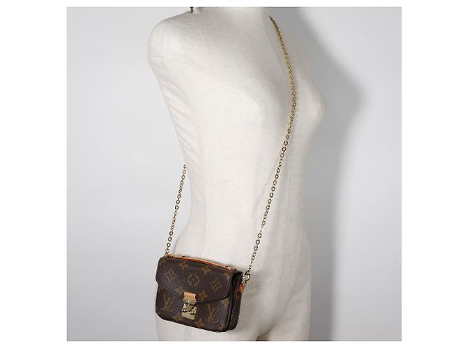 Borsa a Spalla Micro Metis Louis Vuitton M81267 Marrone - vista 8