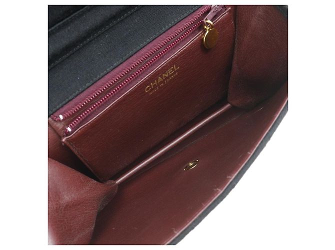 Borsa a spalla in cotone Matelassé di Chanel Nero - vista 5