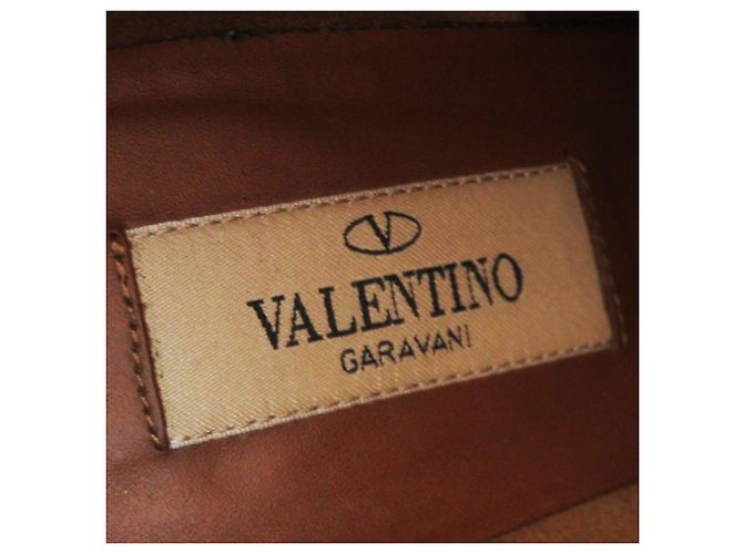 Stivali corti in pelle Valentino neri e dorati 35,5 - vista 8