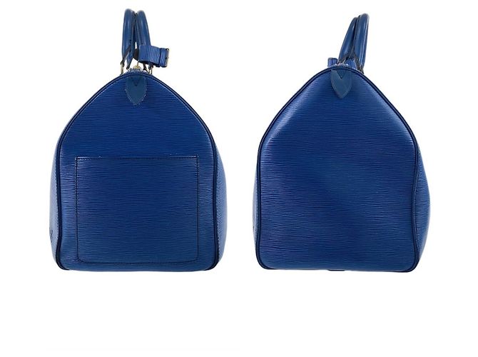 Sac Boston Keepall 50 Epi Louis Vuitton M42965 Bleu - vue 5