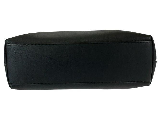 Borsa in pelle con frange Gucci Bamboo Nero - vista 9