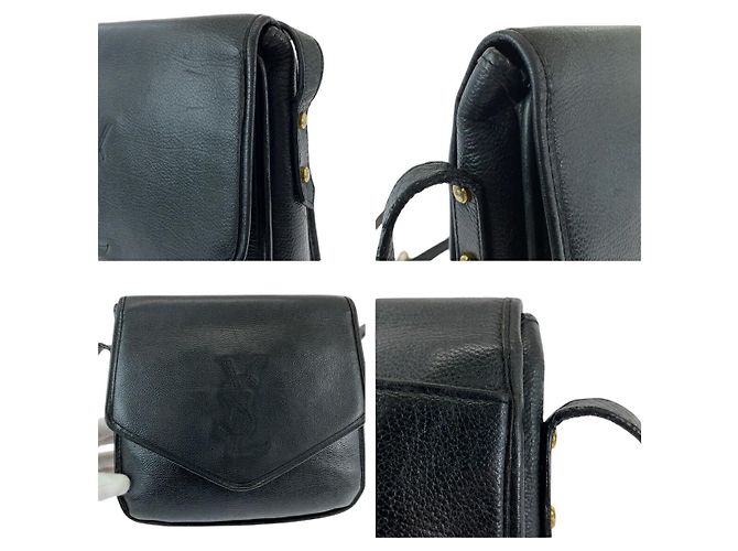 Borsa a spalla in pelle Yves Saint Laurent Nero - vista 4