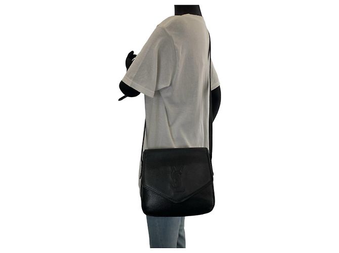 Borsa a spalla in pelle Yves Saint Laurent Nero - vista 6