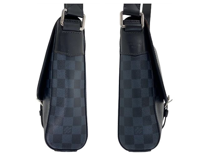 Borsa messenger Newport Damier Cobalt Louis Vuitton Nero - vista 4