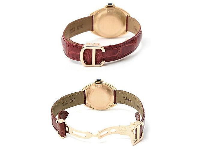 Relógio automático Clé de Cartier com mostrador prateado Rosa - vista 4