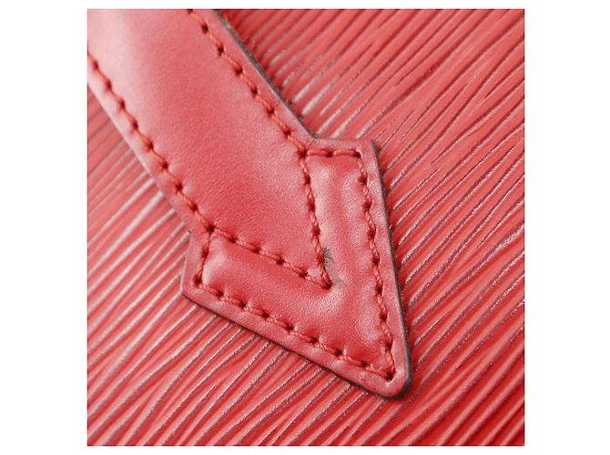 Borsa a spalla Saint-Jacques in pelle Epi Louis Vuitton M52277 Rosso - vista 11