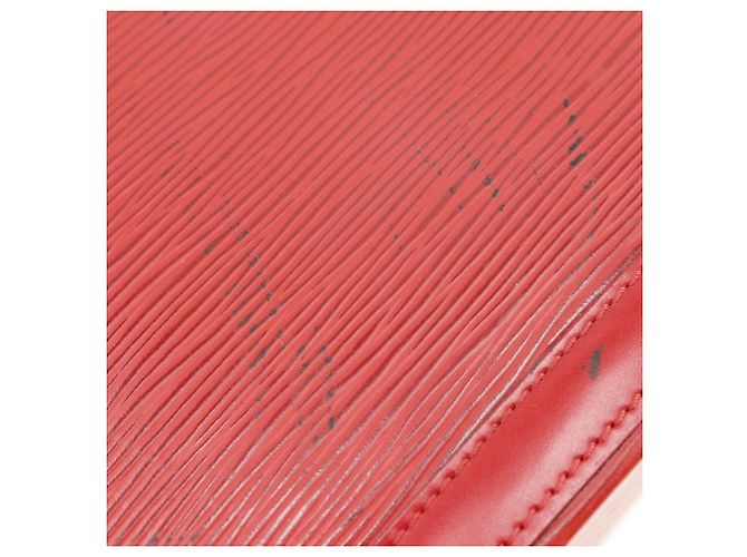 Borsa a spalla Saint-Jacques in pelle Epi Louis Vuitton M52277 Rosso - vista 12