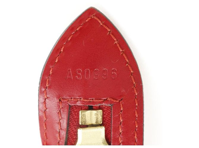 Borsa a spalla Saint-Jacques in pelle Epi Louis Vuitton M52277 Rosso - vista 15