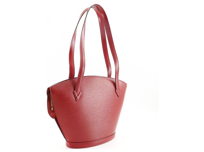 Borsa a spalla Saint-Jacques in pelle Epi Louis Vuitton M52277 Rosso - vista 3
