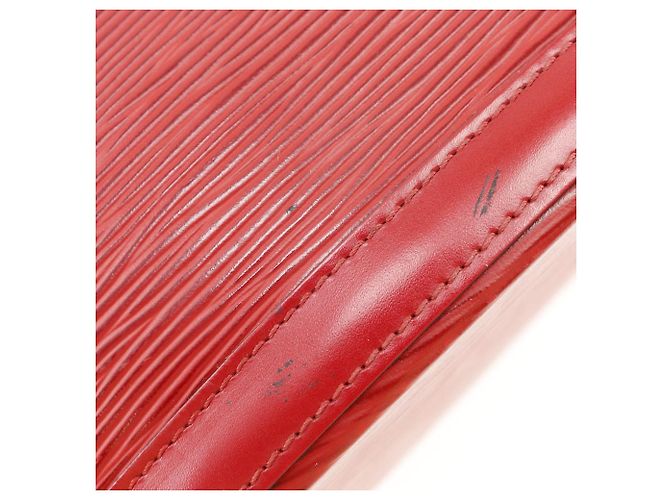Borsa a spalla Saint-Jacques in pelle Epi Louis Vuitton M52277 Rosso - vista 9