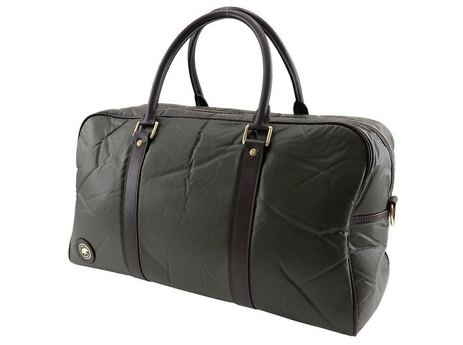 Autre Marque Borsa Boston in nylon Hunting World khaki Verde - vista 2